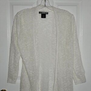 BEAUTIFUL KNIT PATTERNED UNITED STATES SWEATERS IN THE OFF WHITE COLOR - SIZE S